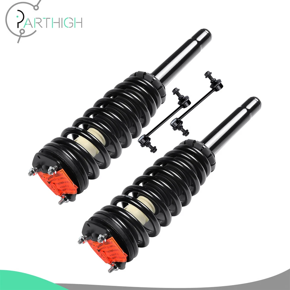 For 2010 2011 2012 Ford Fusion Front Complete Struts And Sway Bar End Links Kit - Image 4 of 4