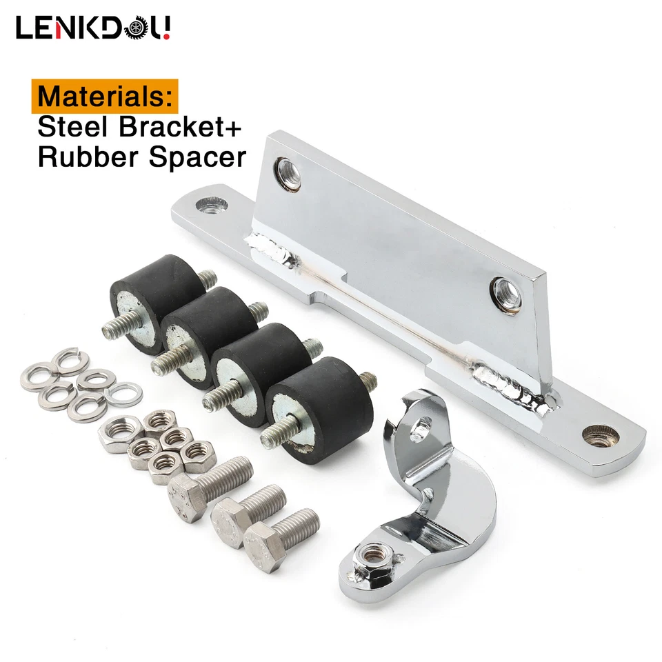 Kit de montaje de tanque de aceite delantero trasero cromado para Softail Harley FXST 84-99 FLST 86-99 Foto 4 de 4