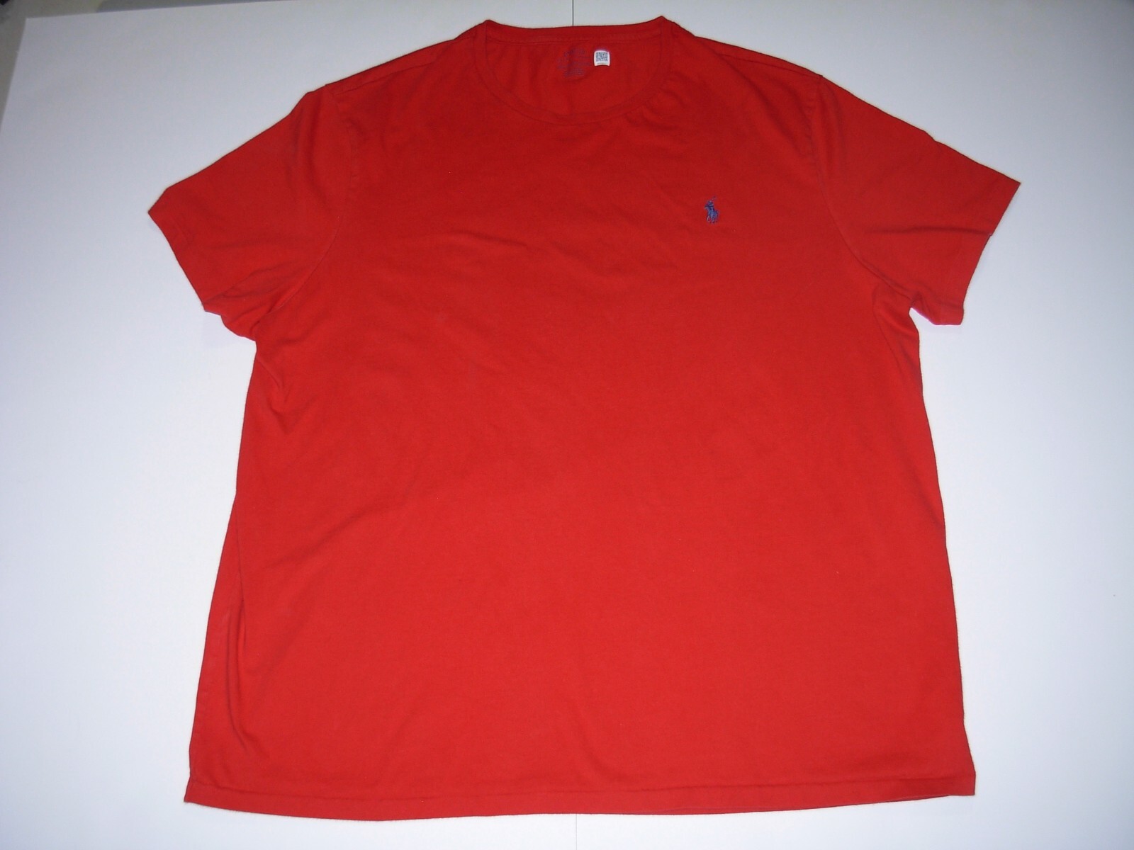 Polo Ralph Lauren T Shirt Uomo XXL Pony e Cavaliere Rosso Manica Corta