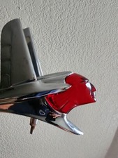 1953 Pontiac Insert For Hood Ornament Chieftain Tinted Red Illuminated 1953 Pontiac Insert For Hood Ornament Chieftain Tinted Red Illuminated