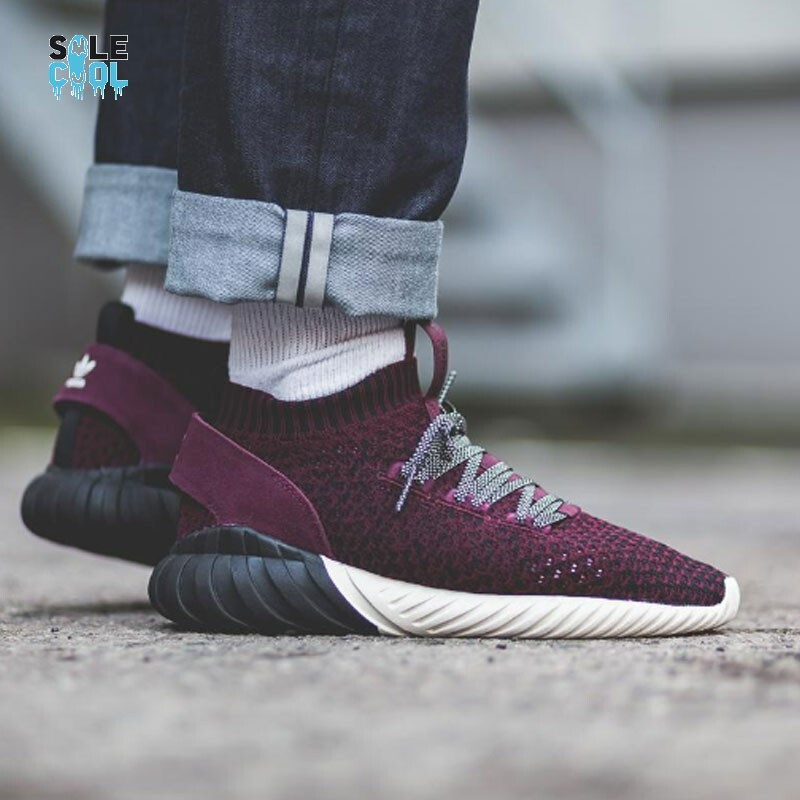 Adidas Originals Tubular Doom Maroon Adidas Tubular Doom Sock