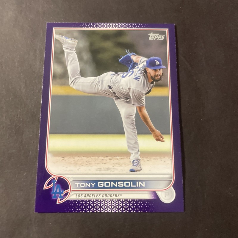 TONY GONSOLIN 2022 TOPPS UPDATE MEIJER PURPLE PARALLEL #US252