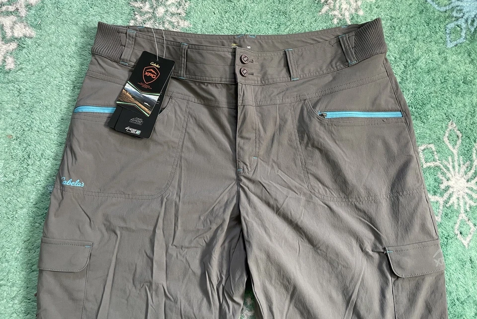 Novas calças de trilha femininas Cabela’s tamanho 16 - Imagem 2 de 4