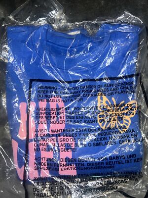 SMALL Krista Horton KIDS Life Jumbo Print Royal Crewneck