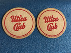 2 VINTAGE UTICA CLUB BEER BAR COASTERS - WEST END Brewing UTICA ,  NEW YORK — photo 1