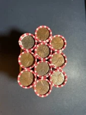 10 Rolls (500) 3+ LBS of  Loomis Sealed Pennies Maybe Indian Head/Wheat/Steel