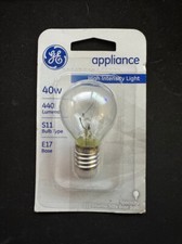 GE 35156 Appliance Bulb 40-Watt Intermediate Base S11 Bulb type New