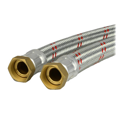 Flessibile Antivibrante Anti-Attorcigliamento Con Treccia In Acciaio Inox E Tubo Interno Termoplasti M F 1 Lunghezza Cm50 Curvatura 10 Cm Dn25 10 Bar Neo