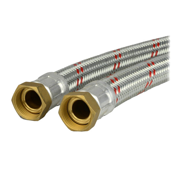"Panzerschlauch Flexibel DN25 - 500Mm Anschluss 1\" ÜBerwurfmutter Beidseitig"-image