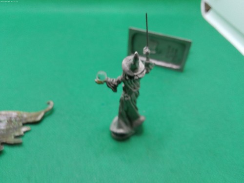 Fantasy pewter fairy Tom Meier Sorcerer 1990 crystal ball Wizard lot 4 - Picture 6 of 13
