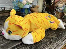 Lisa Frank 24  Cat Sunflower Plush Jumbo Pillow Stuffed Animal Yellow Rare Vtg