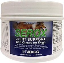 Serox Joint Support for Dogs, 120 Soft Chews  read description below