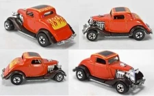 Vintage Hot Wheels Red Ford Hot Rod Hi-Raker Yellow Flames 1979