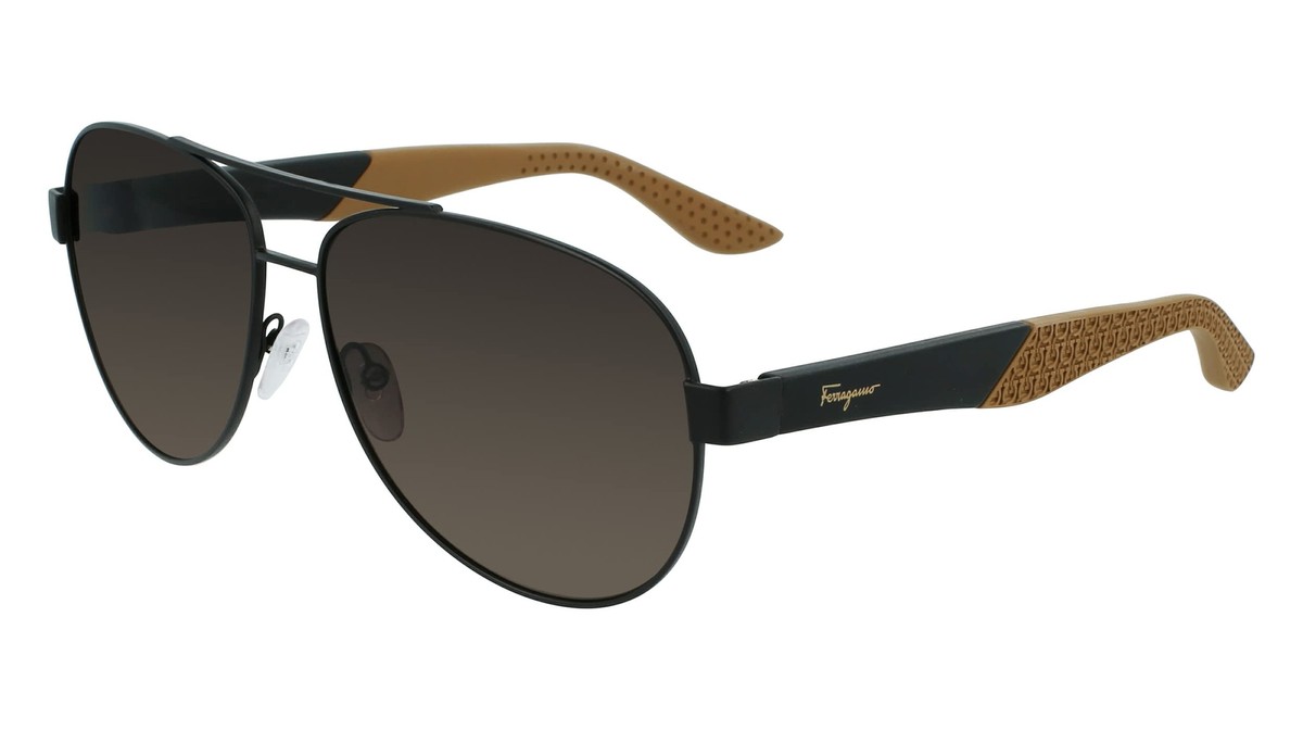 New Salvatore Ferragamo SF275S 071 Dark Rutherium Aviator  display picture 3