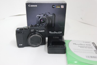 CANON PowerShot G15 12.1MP Compact Digital Camera, | eBay