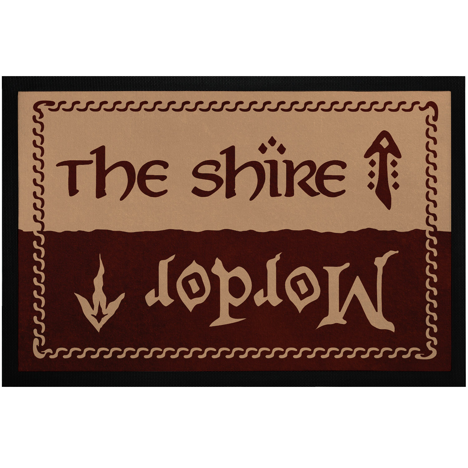 Fumatte mit Spruch the Shire Mordor Trmatte fr Film-Fans Fantasy rutschfest 5490₽