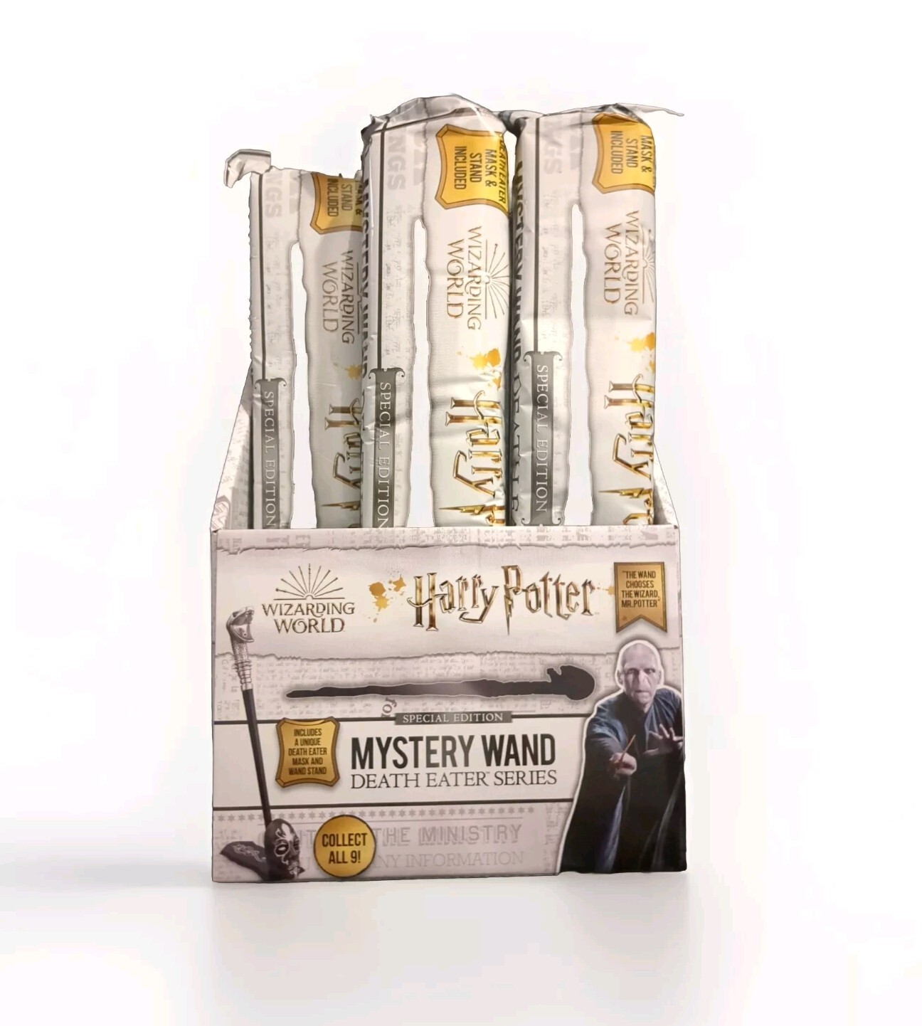 Harry Potter Death Eater Special Edition Mystery Wand Set of 8 with Display Sealed