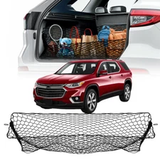 For Chevy Traverse Car Rear Truck Bed Cargo Net Envelope Organizer & Carabiner