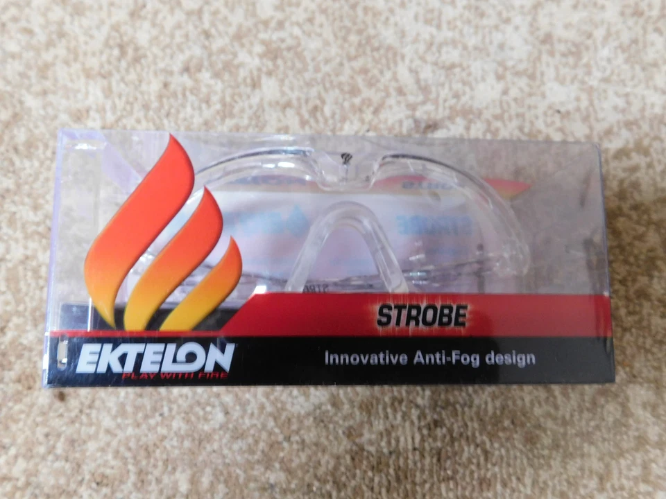 Gafas de seguridad estroboscópicas para raquetball Ektelon gafas de policarbonato orificio de ventilación Foto 3 de 3