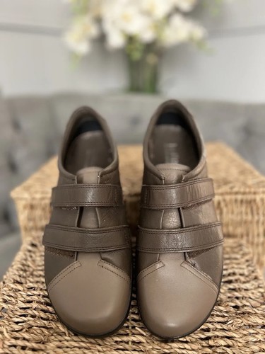 Lo último Zapatos Cómodos Cuero Entrenadores Correa Cierre Talla UK 6 - Imagen 2 de 12