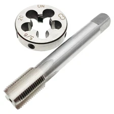 5/8-20 Tap and Die Set Right Hand HSS 5/8x20 Tap Die RH 5/8 x 20 Threading Tool