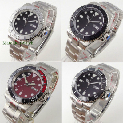 40mm 10BAR NH36A Sapphire Automatic Mechanical Mens Watch Week Date Tandorio