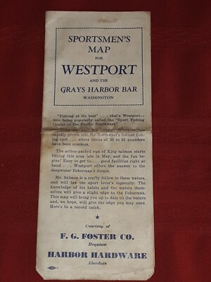 Sportsman's Map Washington 1953