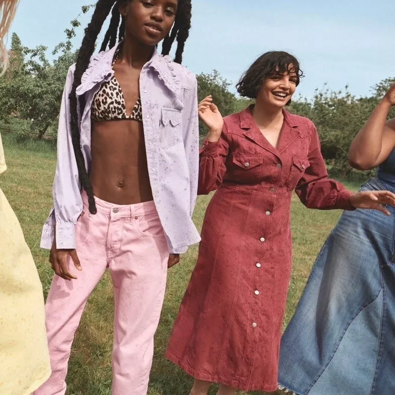 LEVI'S® X GANNI LAPEL WESTERN DRESS