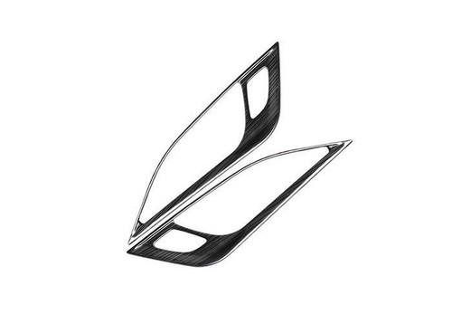 Black Titanium Inner Door Handle Frame Cover 2pcs Fit For Cadillac CT4 2020-2022 - Picture 3 of 8
