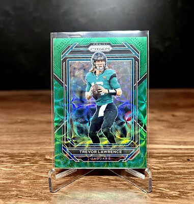 Trevor Lawrence 2022 Panini Prizm Football Green Scope Prizm /75  