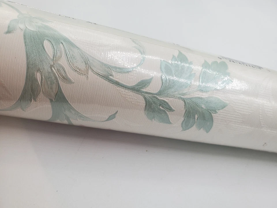 Papel Pintado Vintage Borden Satin Romance Vinilo Pastel Floral Hecho en Inglaterra ¡NUEVO DE LOTE! Foto 3 de 4