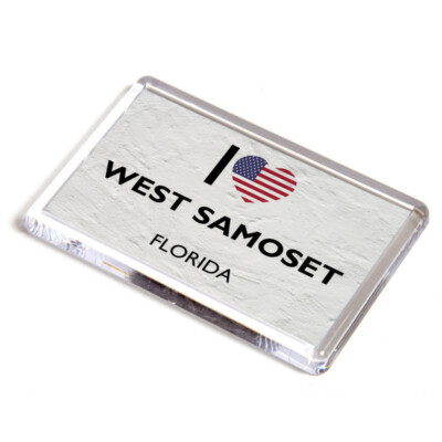 Kühlschrankmagnet - I Love West Samoset, Florida - USA