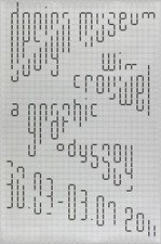WIM CROUWEL A GRAPHIC ODYSSEY - DESIGN MUSEUM POSTER / PRINT - Philippe Apeloig