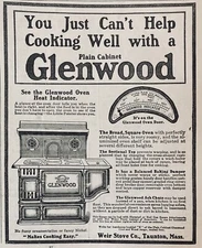 1910 AD.(XH16)~WEIR STOVE CO. TAUNTON, MASS. GLENWOOD STOVES AND RANGES