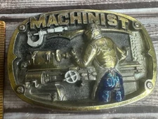 Vtg Machinist Belt Buckle 1986 The Great American Buckle Company 1808 USA