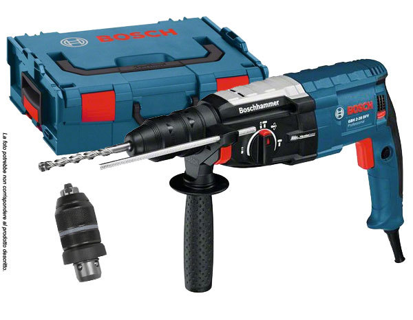 MARTELLO TRAPANO TASSELLATORE BATTENTE BOSCH GBH 2-28 DFV+MANDRINO 13MM