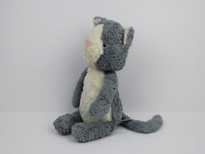 Jellycat Tuffet Kitty Cat Blue Grey Long Tail Floppy Arms Legs