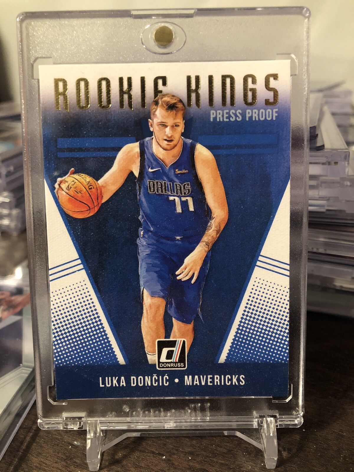 2018-19 DONRUSS LUKA DONCIC MT GOLD FOIL PRESS PROOF ROOKIE KINGS #20 HOT INVEST