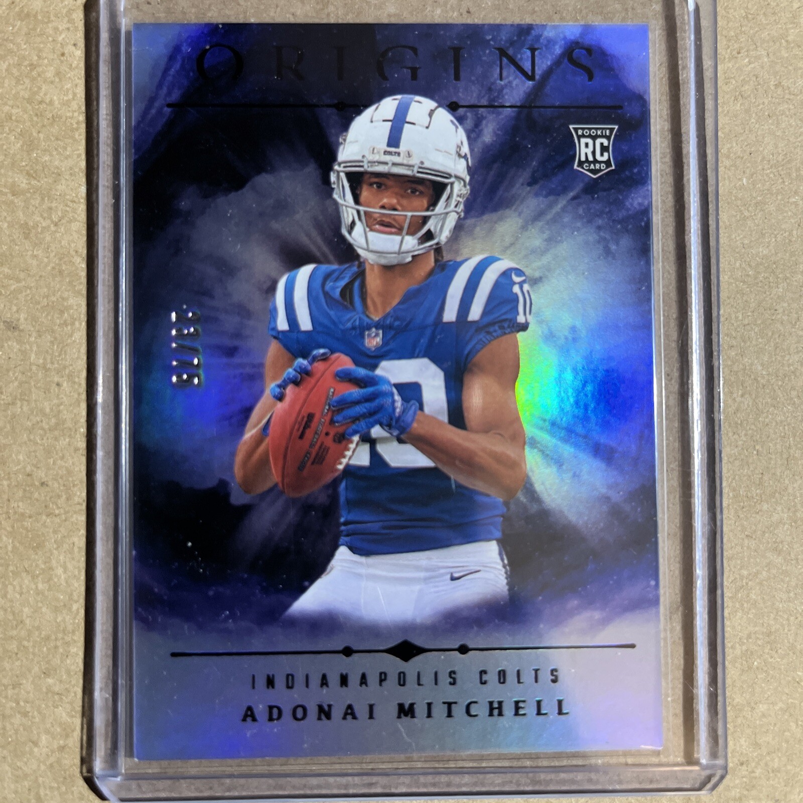 2024 Panini Origins - Rookies Holo Silver #108 Adonai Mitchell /75 (RC)