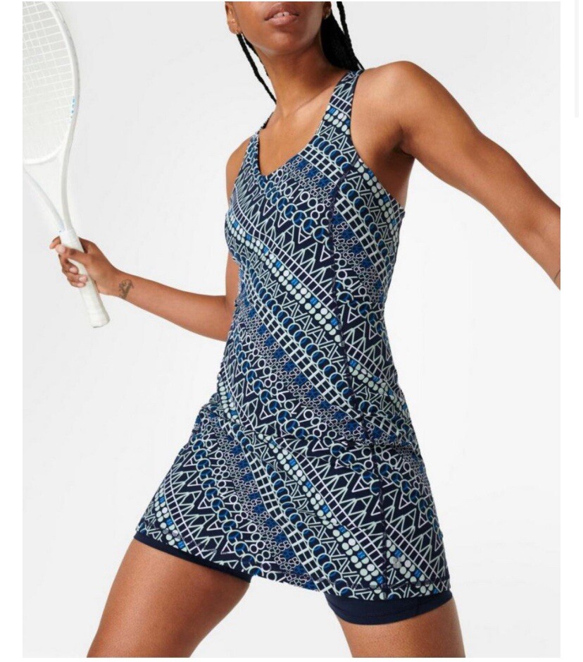 blue workout dress Light Blue Tennis Dresses for Women Athletic Workout Dress – Attraco main image 1