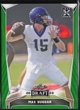 2023 Leaf Draft Green Max Duggan #61 TCU Horned Frogs