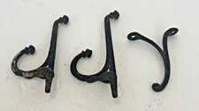 3 - COAT HOOKS ANTIQUE cast iron hat - 4"