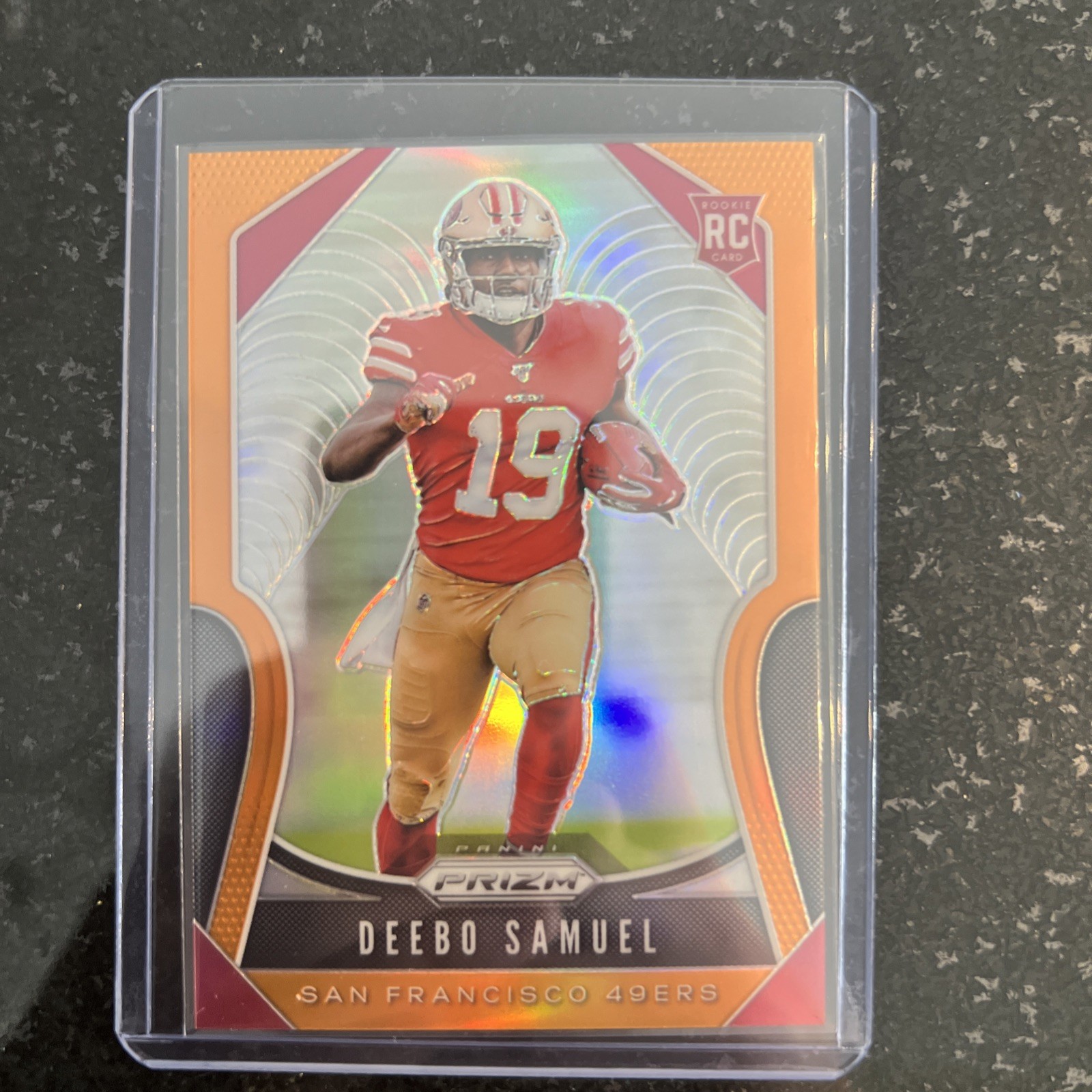 2019 Panini Prizm Rookies Deebo Samuel #346 Orange Prizm /249 (RC)
