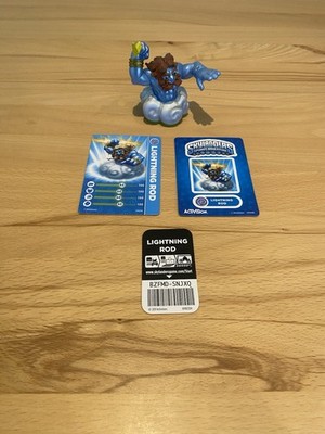 Skylanders Spyros Adventure Lightning Rod mit Karte und Aufkleber