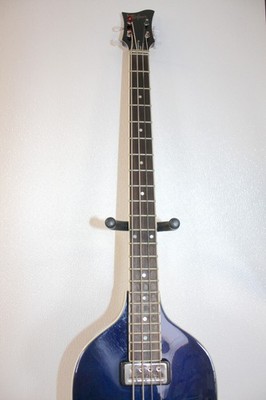 Hofner Contemporary Series Violin Bass Blue With Hard Shell Case