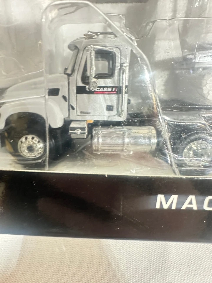 Case IH Agriculture White Mack Granite Truck  w/ Lowboy Trailer 1/64th Scale - Image 4 of 4