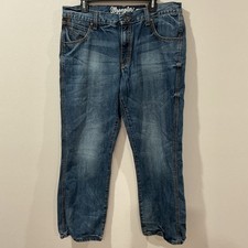 Wrangler Retro Jeans Men's 36X30 Relaxed Boot Fit Medium Wash Western Cowboy