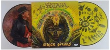 Carlos Santana Signed 2x Picture Disc Africa Speaks Vinyl Lp ACOA