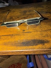 1960s John Lennon Green Lens Flip-Up Sunglasses w/case USA vintage hippy