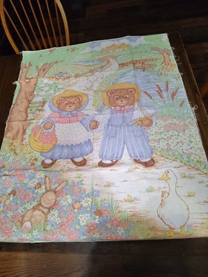 Cranston Print Works The Story Book Bears Vintage Panel 35x44